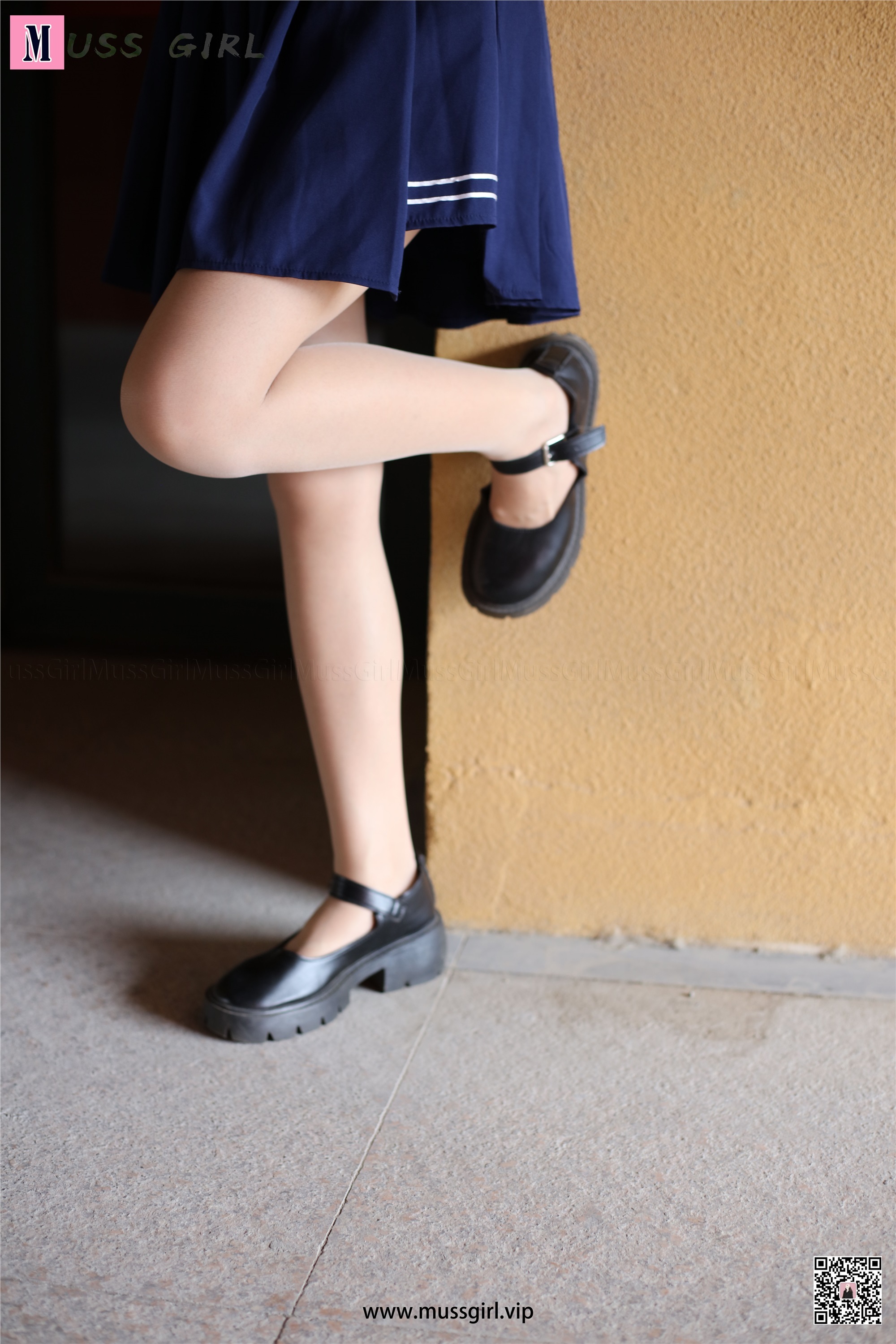 MussGirl慕丝女郎  NO.214 楼梯JK制服肉丝